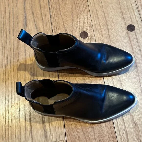 Everlane The Street Bootie Black Leather - Sz 7.5 - Picture 4 of 5